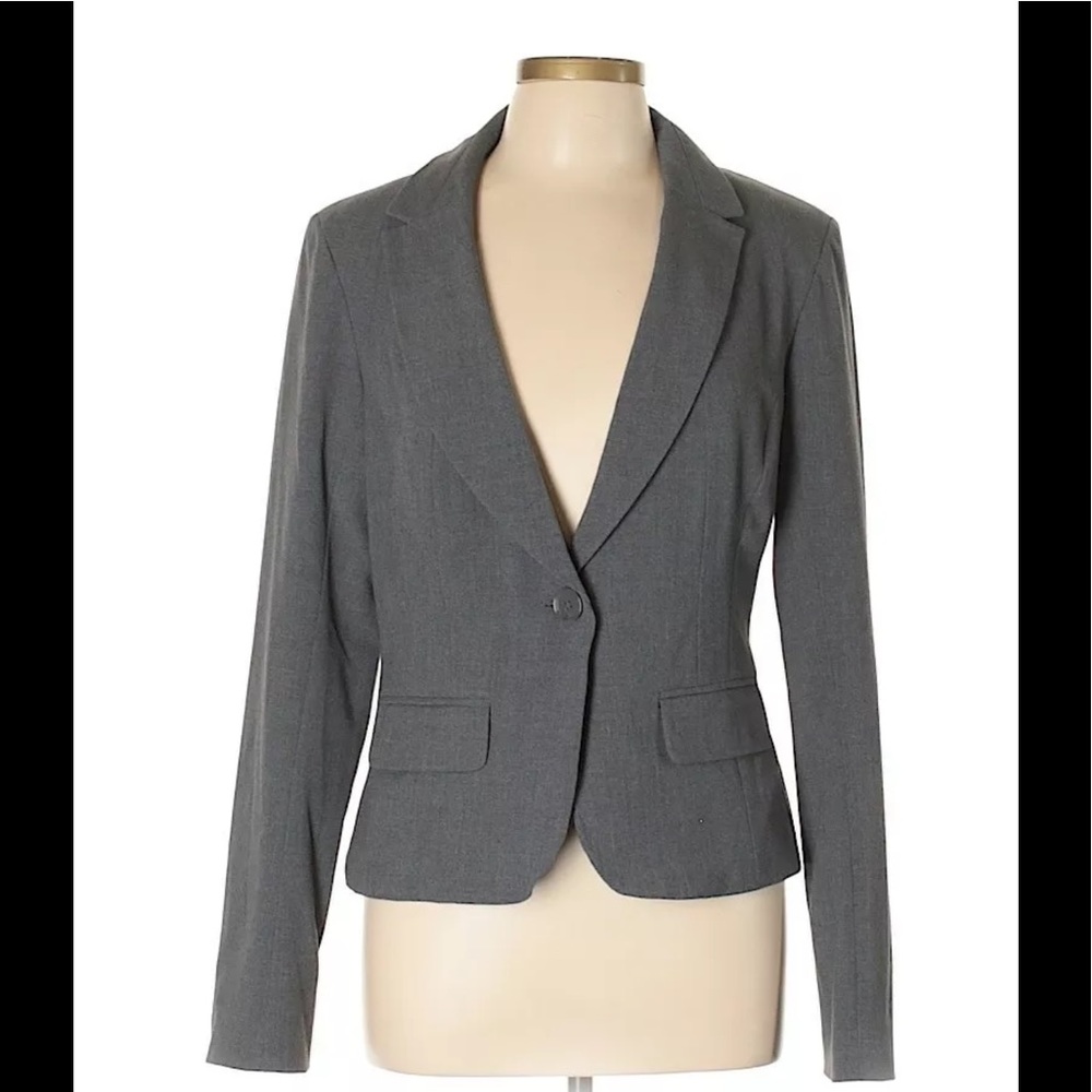 Candie's Women's Blazer Heather Grey - Small